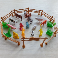 [生肖恐龙动物]36/24/20/40恐龙玩具恐龙模型仿真动物模型玩具 28件套 15家畜+围栏