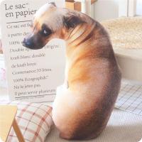 创意仿真单身狗抱枕毛绒玩具动物哈士奇公仔大号可爱女生睡觉玩偶 呆萌45厘米左右