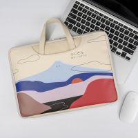 笔记本电脑包女可爱小清新ins风手提联想苹果华为13.3/14/5.6英寸 富士山(有拉杆带) iPad平板9.7寸/1