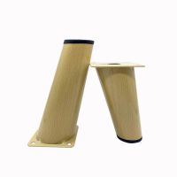 沙发腿加厚金属电视柜脚支撑脚垫沙发脚茶几脚家具脚柜脚北欧风格 原木色5x10CM高-单一个价格