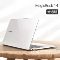 新款荣耀MagicBookX14X15保护壳华为14电脑D14/15保护套pro软硅胶 [水晶透明]送键盘膜 华为Mat