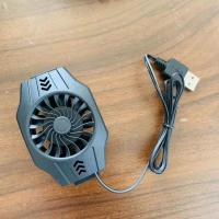 手机散热器降温神器制冷风扇静音吃鸡王者散热器游戏必备背夹支架 [普通散热]插电版 原装Typec数据线