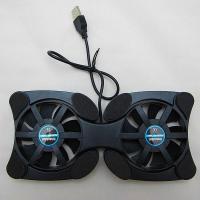 迷你USB散热架 八爪鱼散热垫便携式笔记本电脑散热器 折叠式 新款厚款八爪鱼散热器大风(黑色)