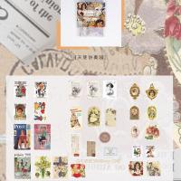 [复古手账素材包]复古系列手账套装 复古素材 复古手账印章日式[7月14日发完] 天使协奏园