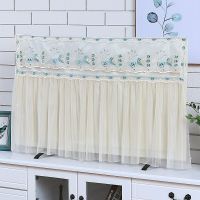 电视机罩防尘罩55英寸60开机不取液晶电视布盖布65寸挂式电视机套 繁花似锦[开机不取] 32英寸[84*50cm]