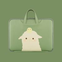 笔记本手提电脑包女小清新可爱苹果macbook13华为14pro15戴尔联想 青青小羊[拉杆带] 11.6寸