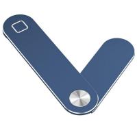 笔记本电脑拓展支架手机双屏同屏金属侧屏强磁力隐形收纳扩展支架 合金[蓝色] 强力磁吸(配2个引磁片)