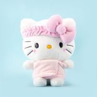 卡通可爱毛绒公仔浴巾玉桂狗库洛米凯蒂猫布丁狗娃娃公仔书包挂件 凯蒂猫 10cm挂件