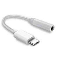 小米9耳机转接头type-c听歌充电转换器mix2s/6/8华为nova6荣耀20 单孔线仅听歌[白色] 一条装