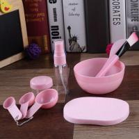 清货实体店玛丽博士灌肤脸部全套工具碗刷棒勺子树脂刮痧板 粉色9件套