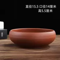 大号紫砂茶洗功夫家用茶具配件洗茶杯的水洗碗水盂小号笔洗茶道 小号紫砂5401红