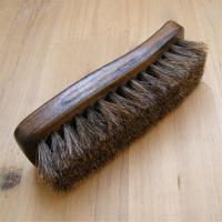 擦鞋油马毛刷 清洁除尘马鬃毛刷 软毛鞋刷 刷皮鞋护理保养油刷 马毛长12.5厘米左右