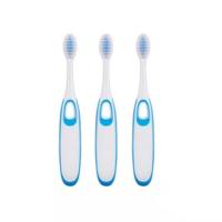 儿童牙刷2-6-12岁软毛牙刷儿童可爱宝宝中小孩高密度牙刷独立包装 小牛历险记儿童牙刷独立彩盒装 蓝色[1支]