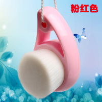 软毛洗脸刷洁面刷子清洁毛孔男女通用手动洗面刷手工清洁刷 粉色