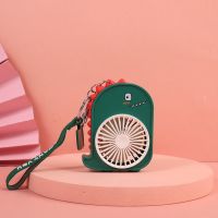 usb小风扇迷你充电女学生上课手持大风力宿舍床上随身便携式可爱 绿色小恐龙(送钥匙扣+充电线)