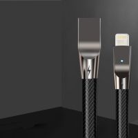 苹果数据线快充iPhone6s/7/8plus/xr/SE/12手机充电线加长锌合金 黑色1.2米 Q2