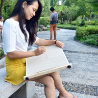 十字绣架 木质可调节十字绣工具绣绷 大号方形绣框手持夹式绣花架 40*40