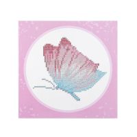 2021新款儿童5D钻石画学生手工贴钻石画diy卡通动物装饰画十字绣 飞蝴蝶