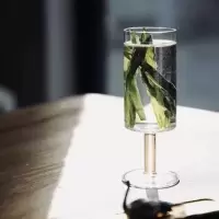 新款猴魁杯绿茶白茶杯创意玻璃茶具贵妃壶仿宋执壶套装杯子高脚杯 猴魁杯