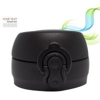 新品同款保温杯盖子通用防漏水杯密封圈配件盖头硅胶杯盖弹跳杯盖 (1个装)弹跳盖-黑色