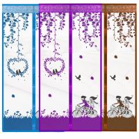 夏季防蚊门帘家用纱窗网自粘隔断帘磁性加密卧室静音魔术贴软纱门 单车款颜色随机[送图钉 只适合木门] 宽100X高210C