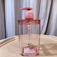 可爱按压式乳液分装瓶大容量沐浴露洗发水洗手液洗面奶化妆空瓶子 粉色 裸