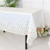 儿童生日派对用品甜品台一次性桌布塑料长方形装饰布置餐桌布 五角星金