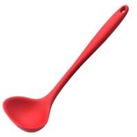 韩国硅胶勺不粘锅专用勺,耐高温锅铲汤勺漏勺,家用汤勺锅铲套装 红色硅胶汤勺