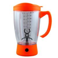 五谷杂粮粉杯自动搅拌杯电动便携奶昔杯摇摇杯健身奶茶摇杯大容量 桔色800ml