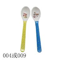 10个密胺调羹卡通塑料调更长柄搅拌小勺子儿童餐具调料勺子 004或009#10个(大头)
