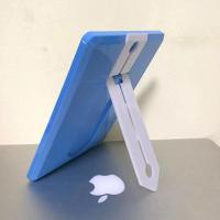 学生高清化妆镜子 寝室台式梳妆镜 壁挂镜便携方形公主镜可挂镜子 糖果镜 小号蓝色18*13CM