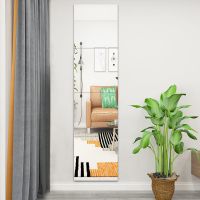 全身落地镜子宿舍家用寝室贴墙壁挂穿衣镜少女学生服装店简约立体 [贴墙]四片22*22