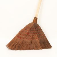 家用扫把扫帚结实耐用老式手工笤帚加大加厚鬃毛棕扫把地板笤帚 4支红线款