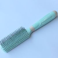 梳子女家用防静电排骨梳密齿卷发直发长短内扣蓬松造型按摩吹头发 浅蓝色