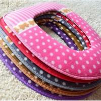 灯芯绒马桶坐垫秋冬保暖PU防水通用马桶座套便垫家用坐便套粘扣式 圆点马桶垫-颜色随机1个