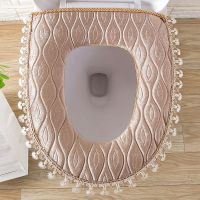 1-2个装马桶垫坐垫拉链式家用坐便套加厚马桶套粘扣式坐便垫防水 意大利绒至尊版咖 粘扣款