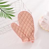 搓澡巾洗澡强力搓泥澡巾北方女男士专用搓背长条后背神器搓澡拉背 3D大拇指粉色