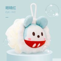 迪士尼宝宝沐浴泡泡球儿童浴花球洗澡神器少女心可爱男女款不散花 眼睛红(细腻柔软不伤肤)宝宝款