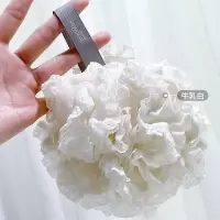可爱少女洗澡沐浴球泡泡浴花搓背超柔软大号宝宝不易散海绵泡澡球 蕾丝沐浴球-牛乳白 第二件半价