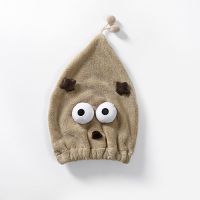 干发帽宋祖儿同款加厚超可爱女生卡通超强吸水速干成人洗头发专用 咖啡祖儿同款