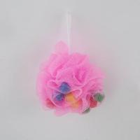 家用成人儿童洗澡沐浴花球搓澡巾七彩海绵淋浴花搓背洗浴用品 一个体验装