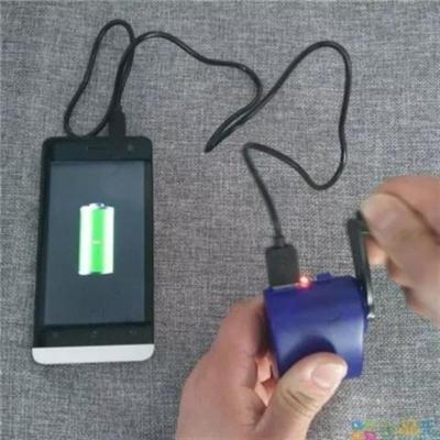 万能USB手摇充电器应急发电机户外照明备用电源配小米灯USB小风扇 手摇发电器