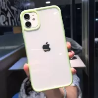 透明边框壳12pro苹果11手机壳iPhonexsmax/XR/mini超薄8plus软壳7 绿色 苹果12mini