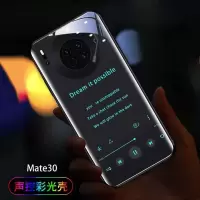 来电发光华为mate30pro手机壳防摔玻璃mate20保护套音乐唱片男女 音乐界面Dream-声控来电闪光 mate3