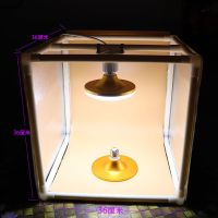 小型摄影棚迷你柔光箱拍照灯箱摄影灯箱套装手机简易拍照道具补光 有灯款一套配30W LED飞蝶拍照灯