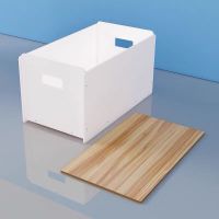 床上床头床边收纳柜储物柜置物架收纳盒大学生宿舍上下铺整理神器 胡桃木(1个装-带盖)赠手机架