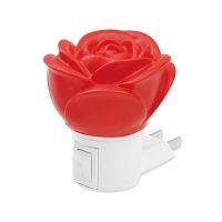 粉色玫瑰花开关小夜灯婚庆灯荷花莲花卧室灯 红色玫瑰花