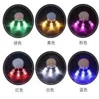 玩具小灯泡led灯 迷你发光二极管珠粒彩色小灯泡DIY模型七彩装饰 红色50颗