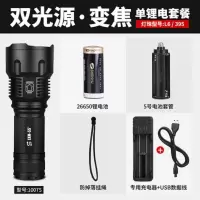 蒙辰照蝎子专用LED超亮紫光强光手电筒白紫双光源户外远射变焦小 1007S 蝎子灯单锂电套餐送镊子