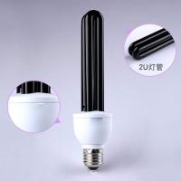 黑光诱虫灯E27灯头养殖引虫灯鱼塘喂鱼灯户外果园黑光螺旋诱虫灯 [2U黑光诱虫灯]20W